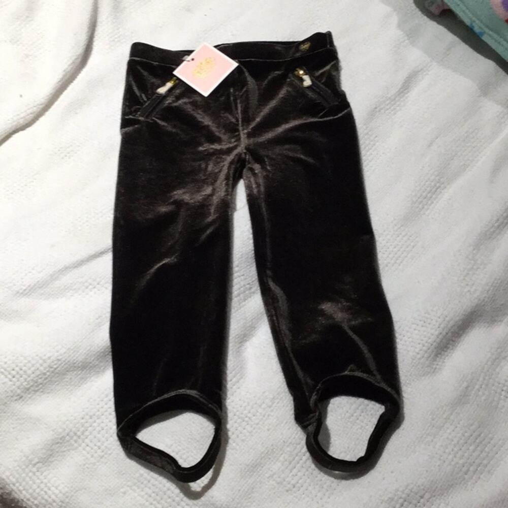 Juicy couture brown stirrup stretch pant18-24 NWT